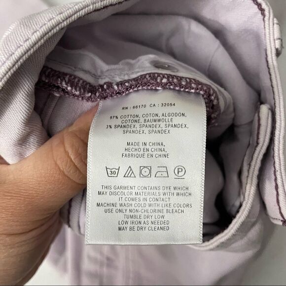 ANTHRO | Pilcro & the Letterpress, stet Fit ankle cropped Jeans lt. purple sz 29 - Picture 10 of 10